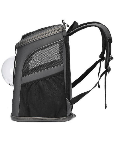 Cat capsule backpack with a porthole window "Cosmocat"