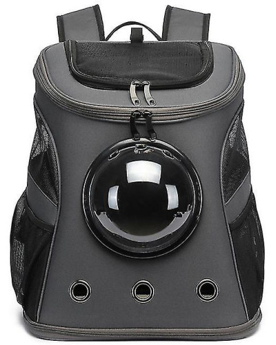 Cat capsule backpack with a porthole window "Cosmocat"